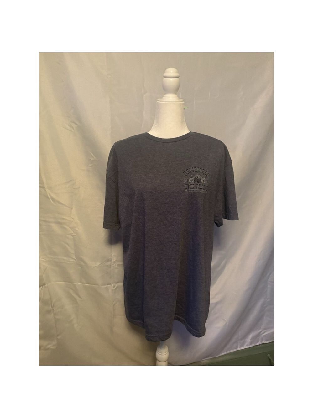Remember The Alamo San Antonio Texas T-Shirt Men’s 2XL Gray 1836 History